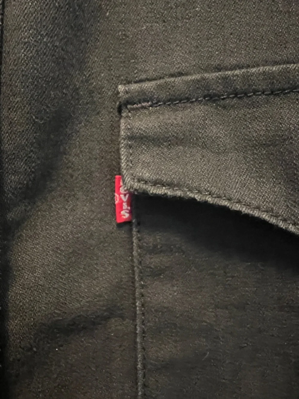 Levi's Black Western Snap-Front Shirt Size Large LIKE NEW - Picture 3 of 11